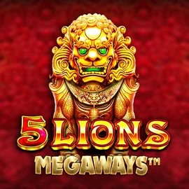 5 Lions Megaways logo by Pragmatic Play at Cashed Casino